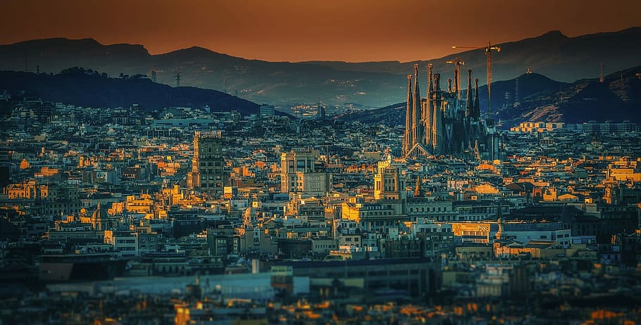 Barcelona sunset