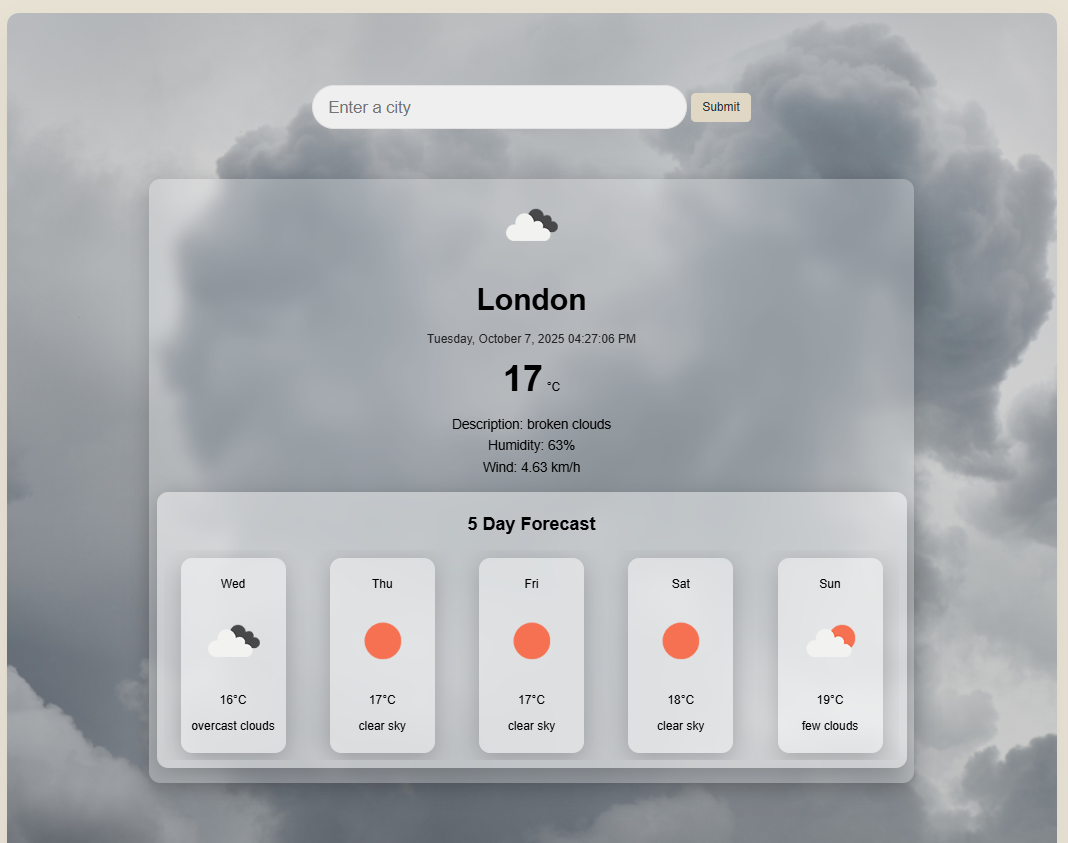 REACT Weather App